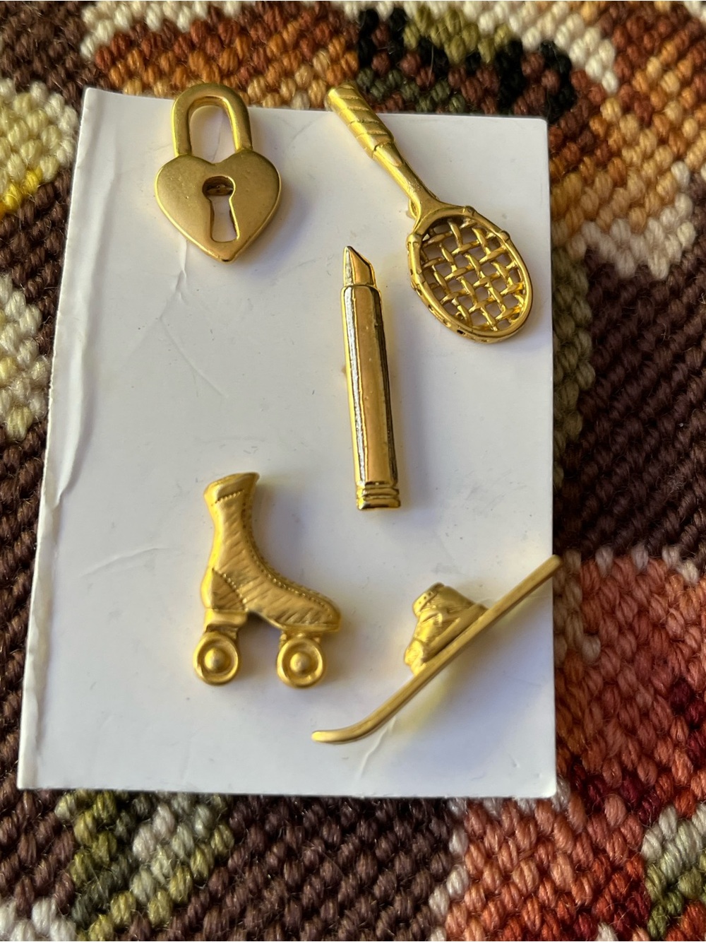 Vintage gold pins